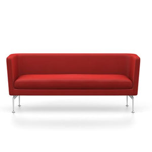 Suita Club Sofa sofa Vitra Polished Aluminum Credo - Red chilli 