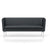 Suita Club Sofa sofa Vitra Polished Aluminum Vitra Leather - Asphalt 