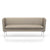 Suita Club Sofa sofa Vitra Polished Aluminum Vitra Leather - Sand 