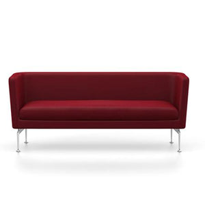 Suita Club Sofa sofa Vitra Polished Aluminum Laser - Dark Red 