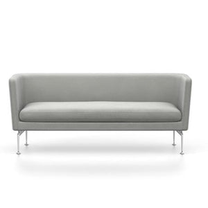 Suita Club Sofa sofa Vitra Polished Aluminum Laser - Stone Grey 