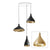 Swell Multi-Light Pendant hanging lamps Pablo Swell Chandelier 3 Brass/Brass 