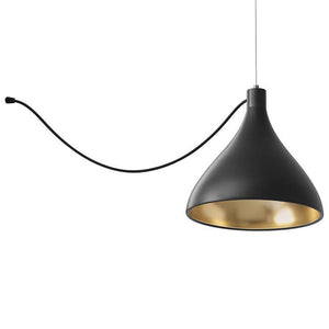 Swell Medium Pendant hanging lamps Pablo Black/Brass 