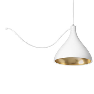 Swell Medium Pendant hanging lamps Pablo White/Brass 