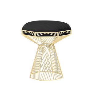 Switch Table/Stool side/end table Bend Goods Gold+$80.00 Black Vegan Leather Pad +$100.00 