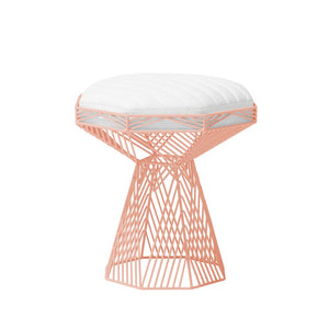 Switch Table/Stool side/end table Bend Goods Peachy Pink +$80.00 White Vegan Leather Pad +$100.00 