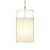 Tube Top Mini Pendant ceiling lights Pablo 7" White Shade / Clear Body 