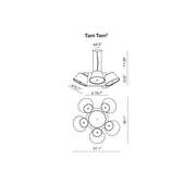 Tam Tam 5 Suspension Lamp suspension lamps Marset 
