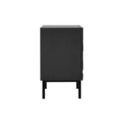 Teak Graphic Black Chest of Drawers storage Ethnicraft 