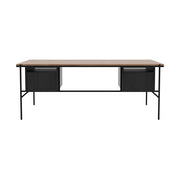 Teak Oscar Desk With Drawers Desks Ethnicraft 