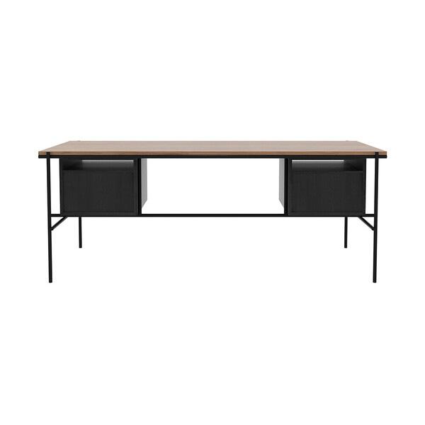 Teak Oscar Desk With Drawers Desks Ethnicraft 