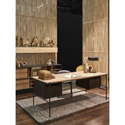 Teak Oscar Desk With Drawers Desks Ethnicraft 