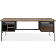 Teak Oscar Desk With Drawers Desks Ethnicraft 