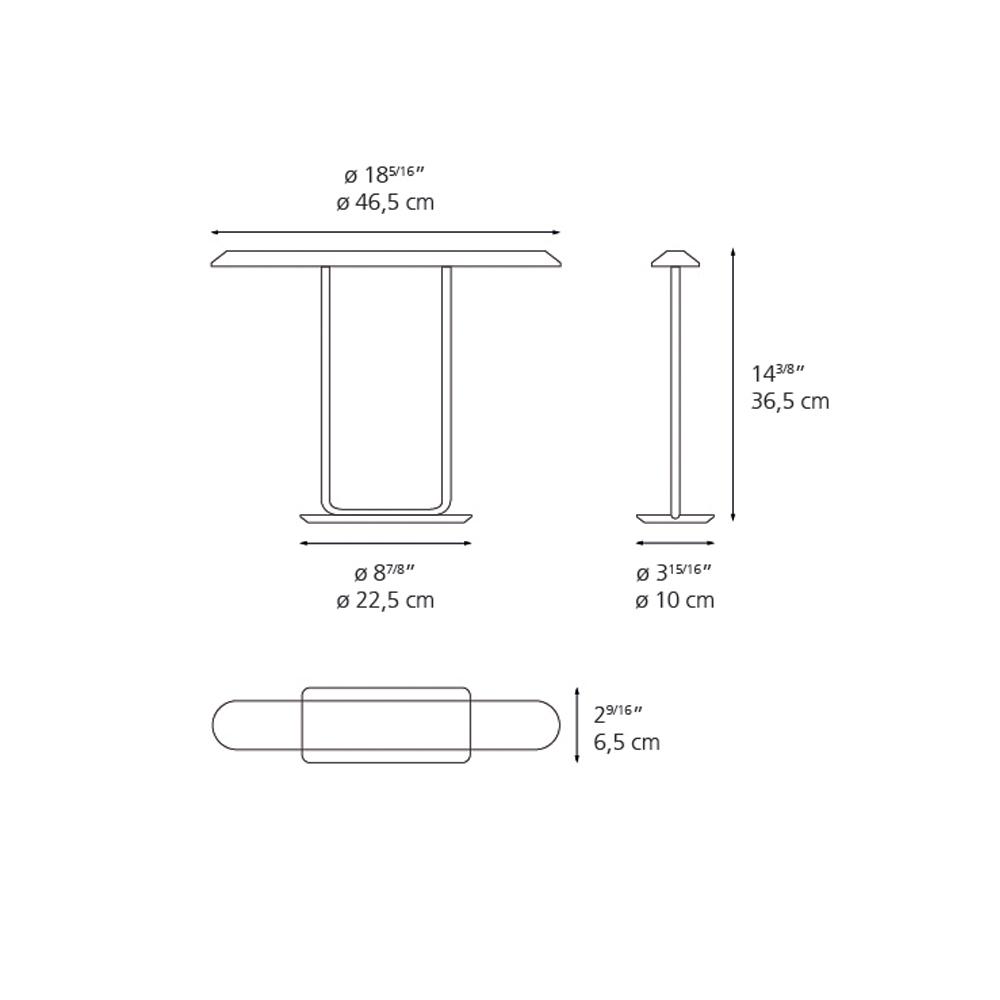 Tempio LED Table Lamp Table Lamps Artemide 