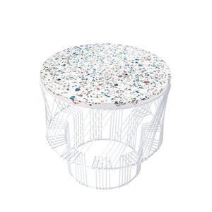 Terrazzo Side Table side/end table Bend Goods White 