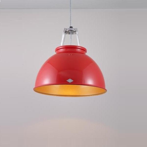 Titan Size 1 Pendant Light suspension lamps Original BTC Red/Gold Interior 