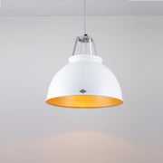 Titan Size 3 Pendant Light suspension lamps Original BTC White/Gold Interior 