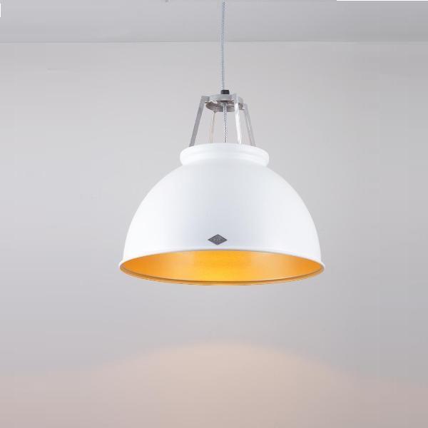 Titan Size 3 Pendant Light suspension lamps Original BTC White/Gold Interior 
