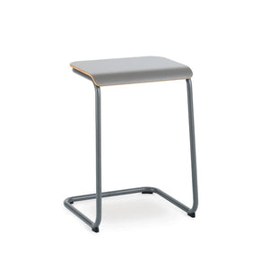 Toboggan Pull Up Table side/end table Knoll Medium Grey Frame & Top 
