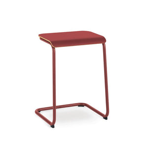 Toboggan Pull Up Table side/end table Knoll Dark Red Frame & Dark Red laminate Top 