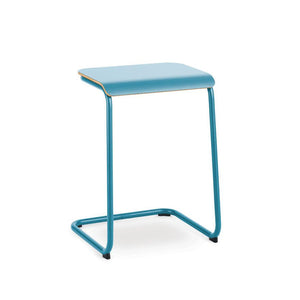 Toboggan Pull Up Table side/end table Knoll Slate Blue Frame & Slate Blue laminate Top 