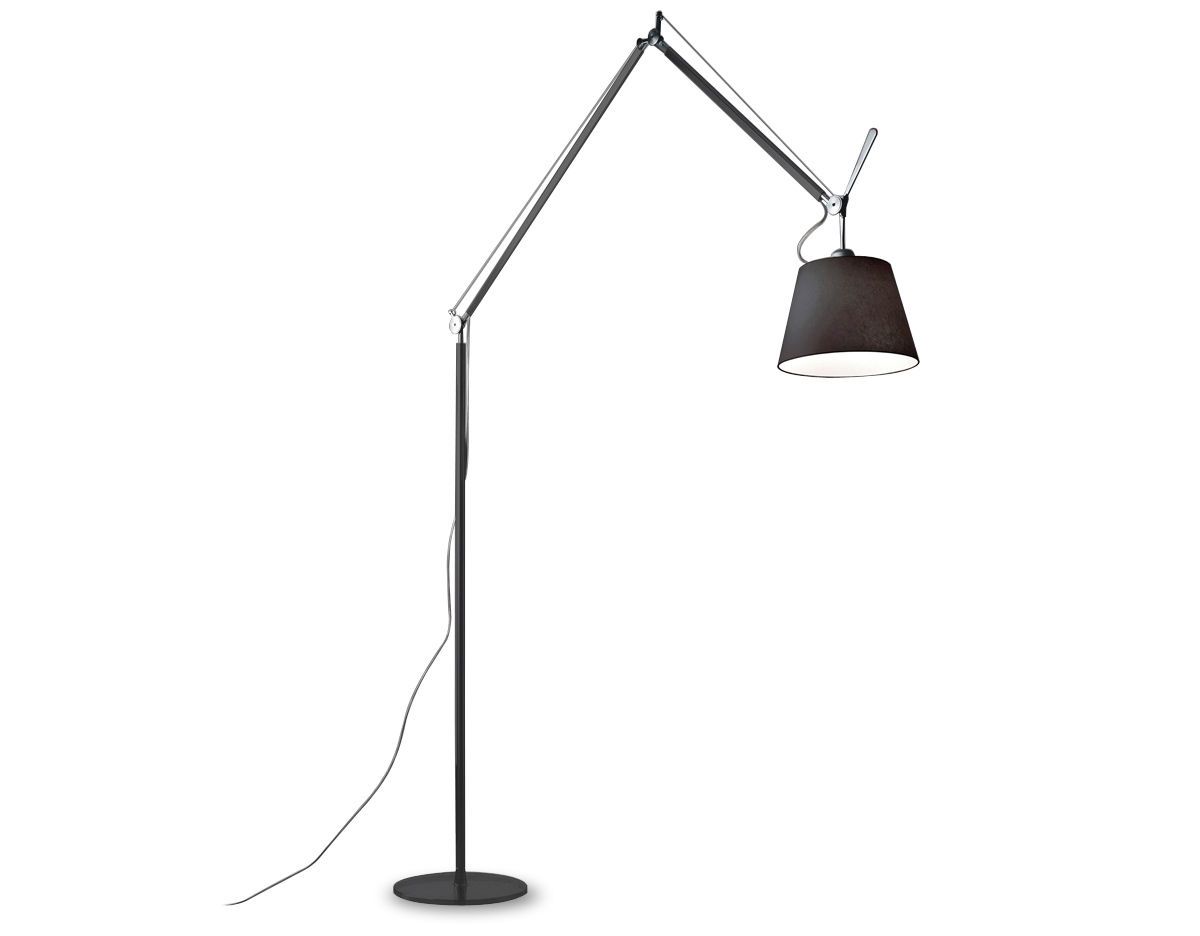 Tolomeo Mega LED Floor Lamp Floor Lamps Artemide 12&quot; Black 