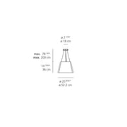 Tolomeo Mega Outdoor Suspension Outdoor Lighting Artemide 