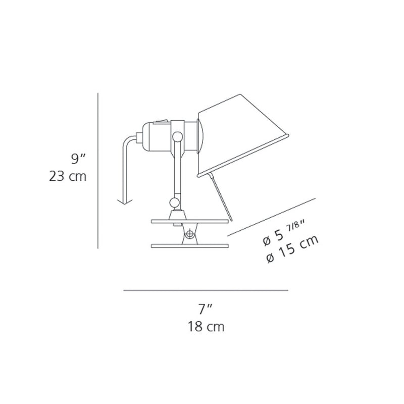 Tolomeo Clip Spot Table Lamps Artemide 