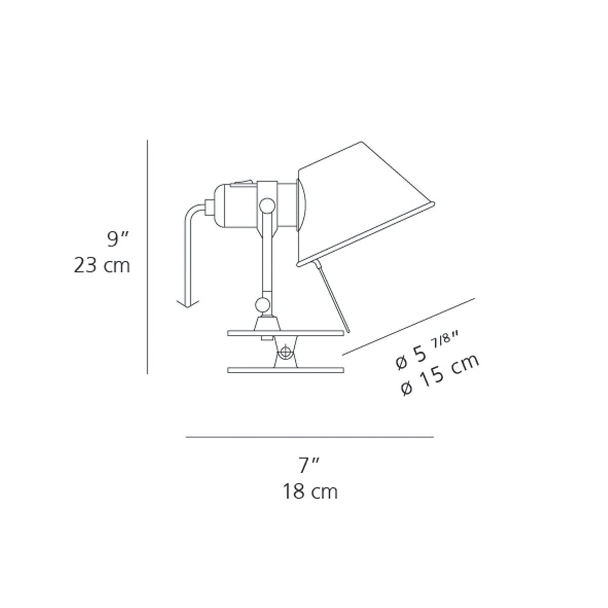 Tolomeo Clip Spot Table Lamps Artemide 