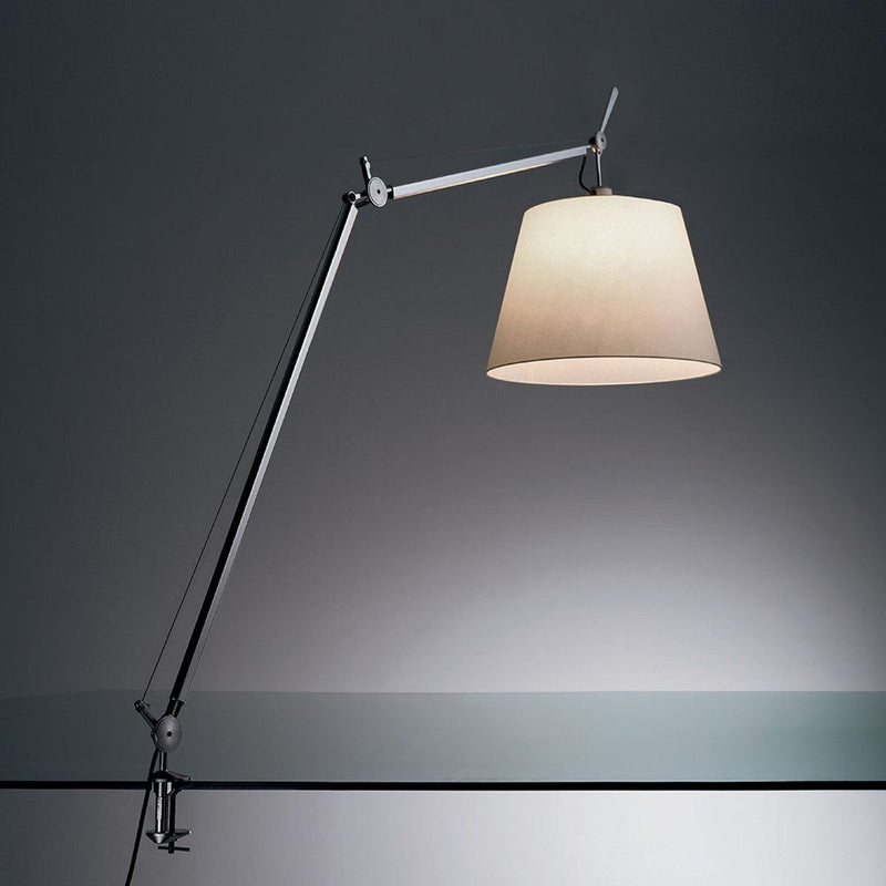 Tolomeo Mega Clamp Lamp Table Lamps Artemide 14" Parchment 
