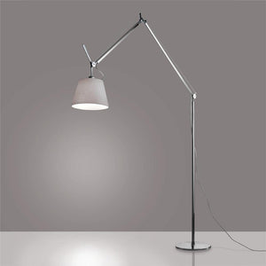 Tolomeo Mega Floor Lamp Floor Lamps Artemide 12" Silver Fiber (Diffuser)/ Aluminum (Body & Base) 