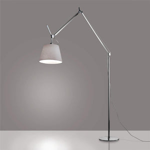 Tolomeo Mega Floor Lamp Floor Lamps Artemide 14" Silver Fiber (Diffuser)/ Aluminum (Body & Base) 