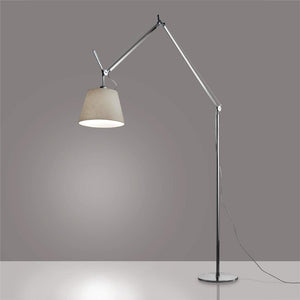Tolomeo Mega LED Floor Lamp Floor Lamps Artemide 14" Parchment (Diffuser)/ Aluminum (Body & Base) 