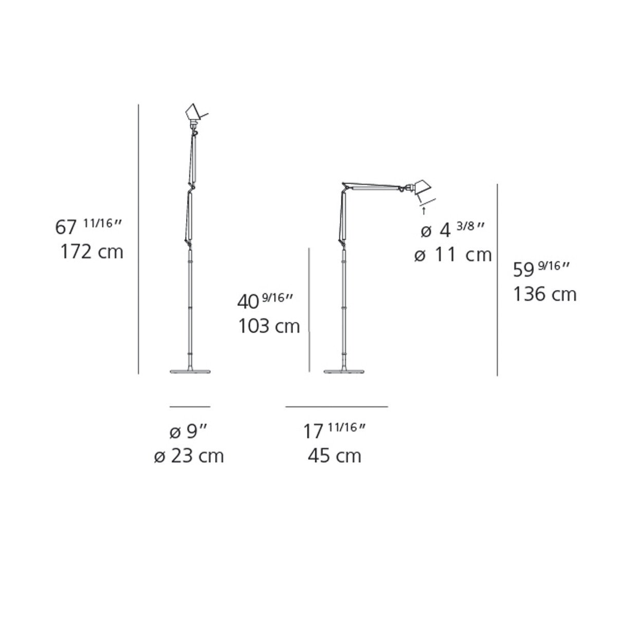 Tolomeo Micro Floor Lamp Floor Lamps Artemide 