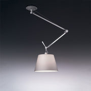 Tolomeo Off-Center Suspension Lamp hanging lamps Artemide 17" fiber shade 