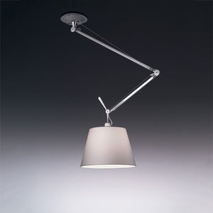 Tolomeo Off-Center Suspension Lamp hanging lamps Artemide 17" fiber shade 