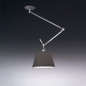 Tolomeo Off-Center Suspension Lamp hanging lamps Artemide 17" black fiber shade 