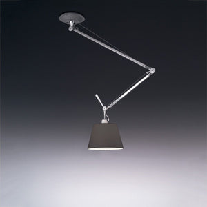 Tolomeo Off-Center Suspension Lamp hanging lamps Artemide 12" black fiber shade 