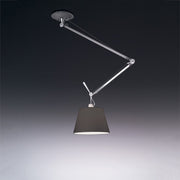 Tolomeo Off-Center Suspension Lamp hanging lamps Artemide 14" black fiber shade 