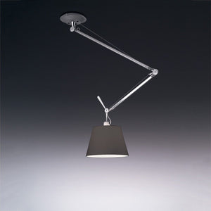 Tolomeo Off-Center Suspension Lamp hanging lamps Artemide 14" black fiber shade 