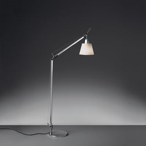 Tolomeo Reading Floor Lamp Floor Lamps Artemide Aluminum with Parchment Shade +$105.00 