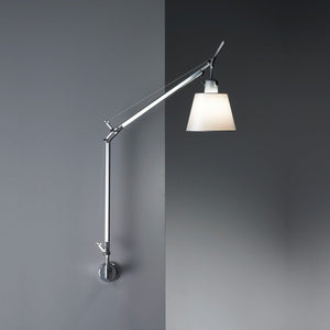 Tolomeo with Shade Wall Lamp wall / ceiling lamps Artemide S Bracket Parchment 