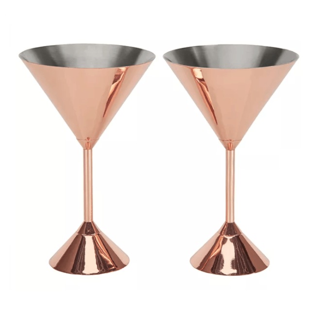 Plum Martini Glass Set of 2 Kitchen Tom Dixon 