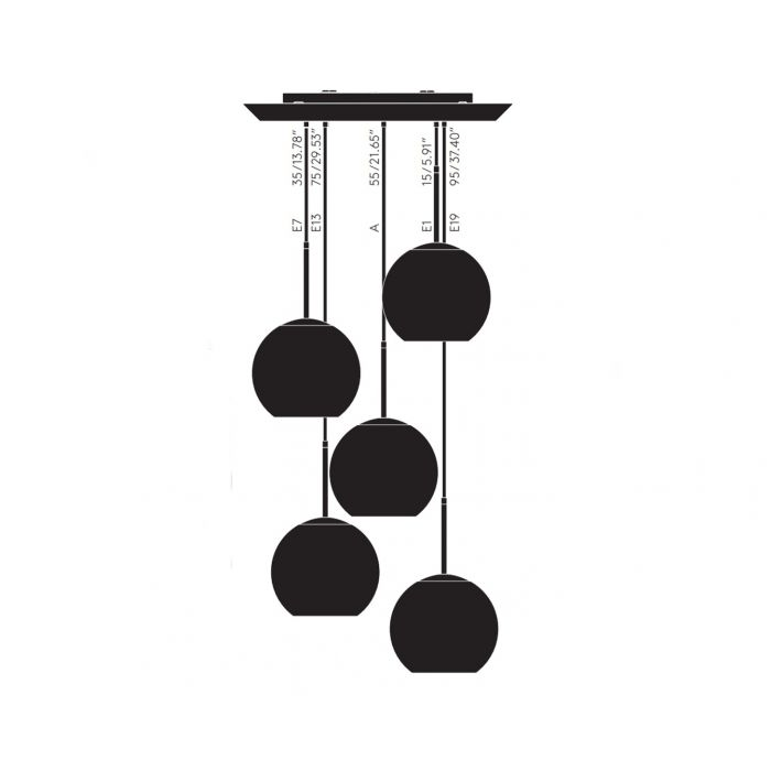 Copper LED 25cm Round Pendant System hanging lamps Tom Dixon 