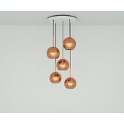 Copper LED 25cm Round Pendant System hanging lamps Tom Dixon 