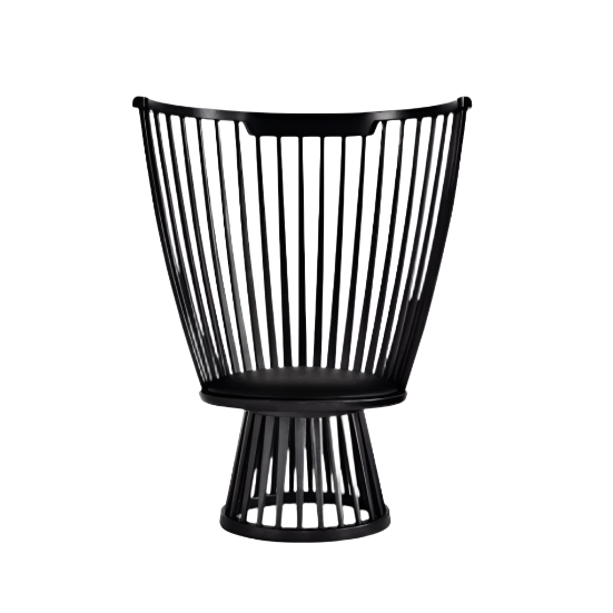 Fan Chair Side/Dining Tom Dixon Black Birch 