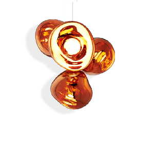 Melt LED Chandelier suspension lamps Tom Dixon Small Copper 