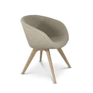 Scoop Low Chair With Wood Legs Side/Dining Tom Dixon Storr 0501 Natural Oak 