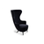 Wingback Chair lounge chair Tom Dixon Gentle 2 0783 Black Oak 