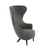 Wingback Chair lounge chair Tom Dixon Hallingdal 65 0116 Black Oak 